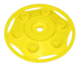 Gele wieldop