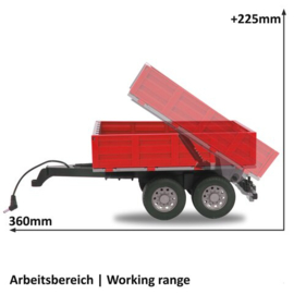 kiepende aanhanger rood