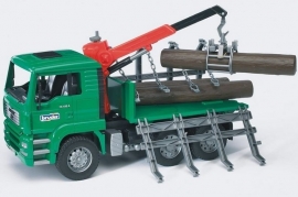 MAN bomentransport met kraan
