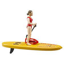 Strandwacht met sup board / surfplank