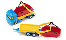 Vrachtwagen met containers
