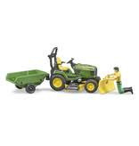 John Deere zitmaaier met chauffeur en accesoires