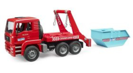 MAN TGA met afzetcontainer / bouwcontainer