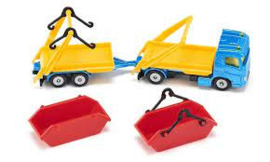 Vrachtwagen met containers