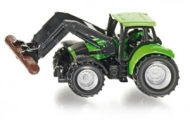 Deutz met boomstamgrijper