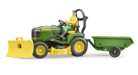 John Deere zitmaaier met chauffeur en accesoires