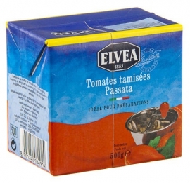 ELVEA  Passata gezeefde tomaten - 500 gr.