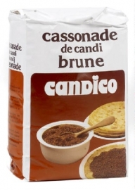 CANDICO  cassonade donker, 1 kg.