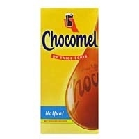 Chocomel halfvol  -  1L;  Tetraverpakking.