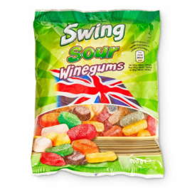 SWING ®   Sour, zure Winegums, 7 verschillende fruitsmaken - 1/2 Kg, 500 gr netto.