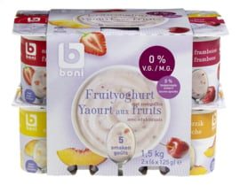 BONI SELECTION  fruityoghurt  0% V.G.  -  12 x 125 gr.