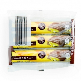 AMBIENTE®  Gevulde chocoladerepen banaan- 3 x 46 gr.