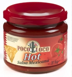 POCO LOCO  Salsa dip mexicana hot - 315 gr.