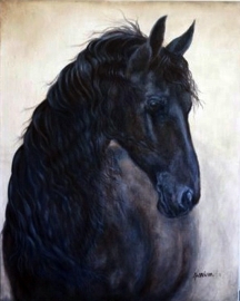 Paardenschilderij 'Sierda'