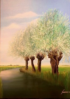 ART GICLÉE - Landschap met knotwilgen- 'Zomer'