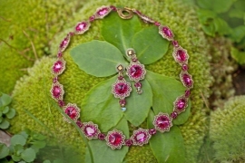 Collier 'Dream color fuchsia'