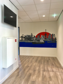 Muurschildering Rotterdam