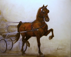 Paardenschilderij Stuurboord