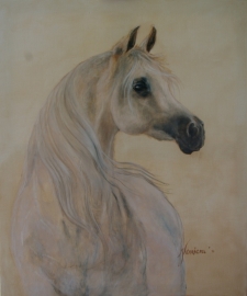 Paardenschilderij 'Jasmeenah'