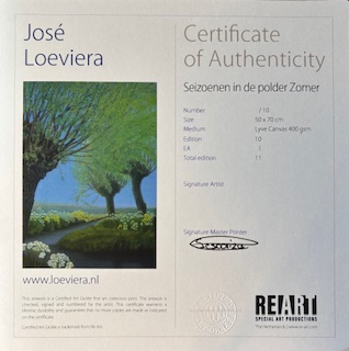 ART GICLÉE -  Landschap met knotwilgen-'Lente'
