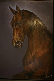 Paardenschilderij 'Gestion Bonfire'