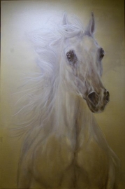 Paardenschilderij 'Herald'