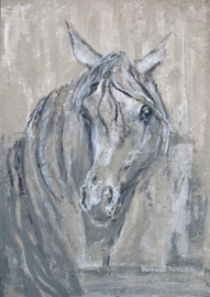 Paardenschilderij 'Anybody out there'