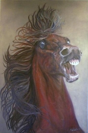 Paardenschilderij 'War Horse'