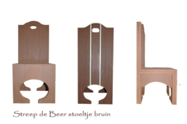 Streep de Beer Tafelset met  vier stoeltjes