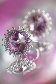 Oorbellen 'Light Amethyst'