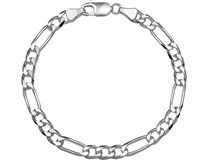 zilveren figaro armband 5.0 mm