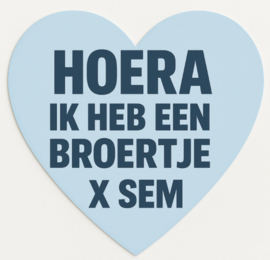 Geboorteflesje broer/zus