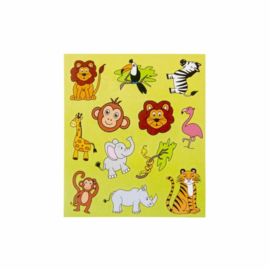 jungledieren stickervel