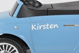 Loopauto blauw/roze