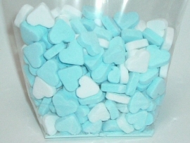 Geboorte hartjes blauw (pepermunt)