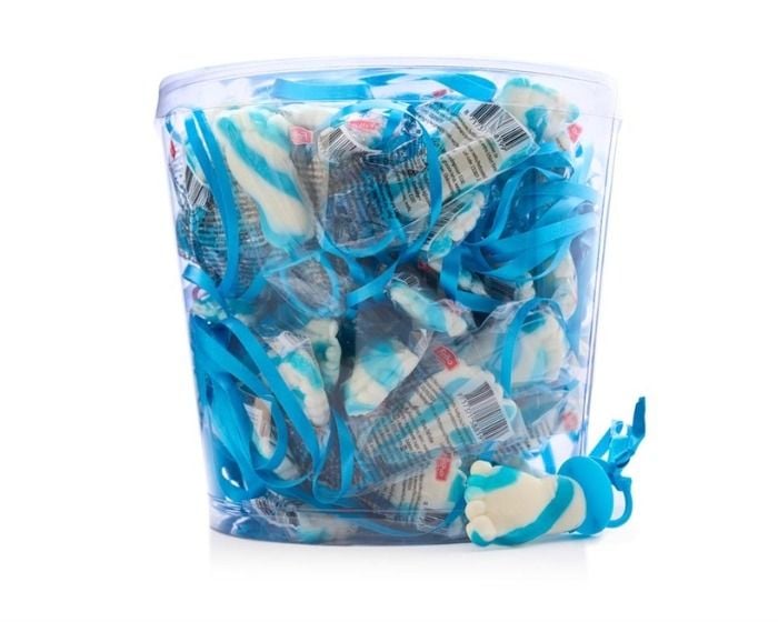 Lolly babyvoetjes blauw