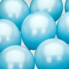 Ballonnen zonder opdruk blauw
