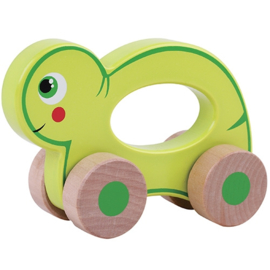 Houten rollende schildpad