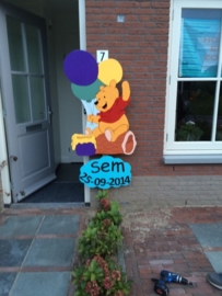 Pooh met ballonnen