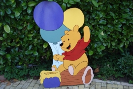 Pooh met ballonnen