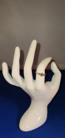 Ring zilver olijfgroen