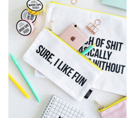 Studio Stationery Canvas bag Sure I like fun S