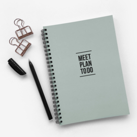 Meeting Notebook Meet Plan To Do
