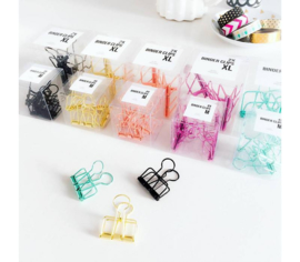 Studio Stationery Binder clips Black XL