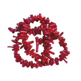 Bamboo coral chips - red