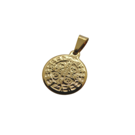 Coin Saint Benedict Gold Pendant