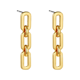 Earring chains - gold