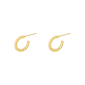 Dotted hoops - gold & silver
