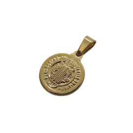 Coin Saint Benedict Gold Pendant