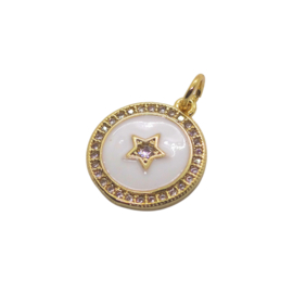 Zirconia Star White Gold Pendant